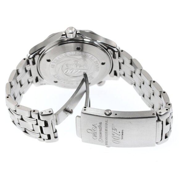 OMEGA Seamaster300 2537.80 007 James Bond Navy Dial Automatic Men's Watch - Picture 10 of 11